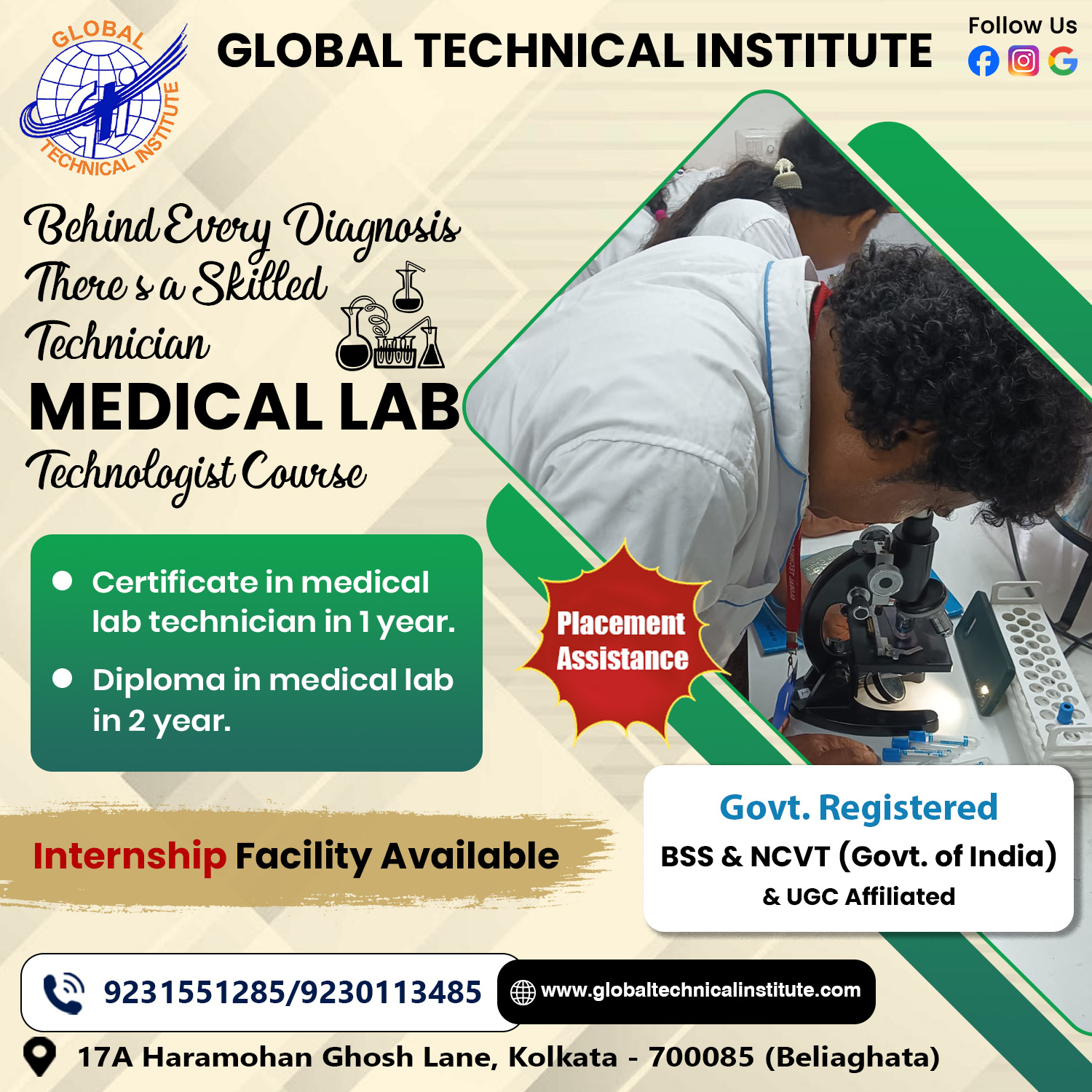 Why Choose Lab Technician Training in Kolkata: Advantages and Career Opportunities