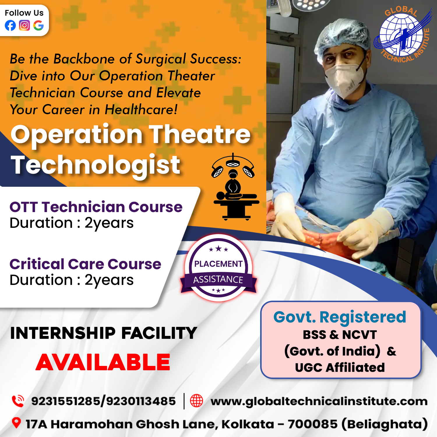 How to Choose the Right OT Technician Institute in Kolkata for Your Career Goals?