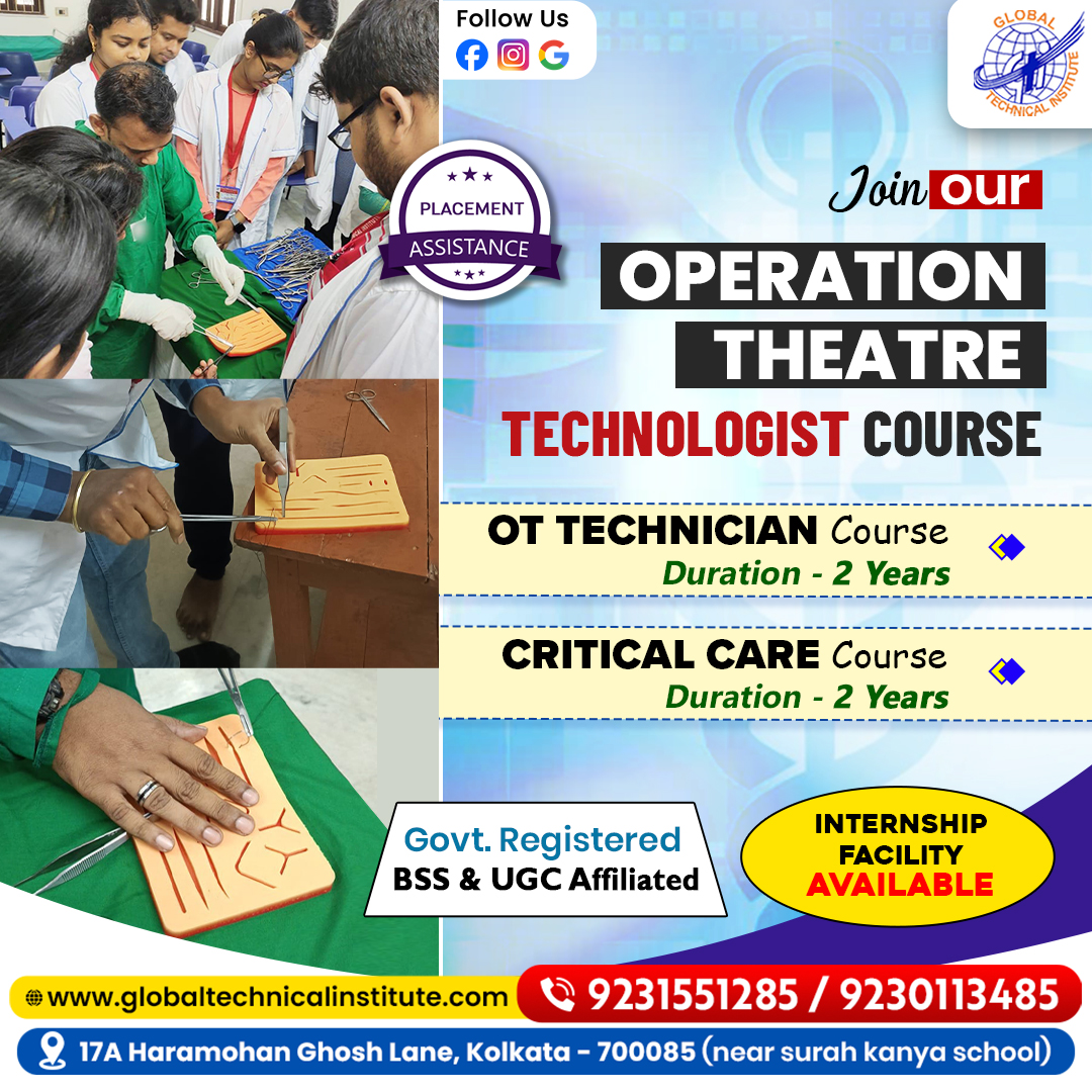 Career Prospects After Completing an OT Technician Course in Kolkata