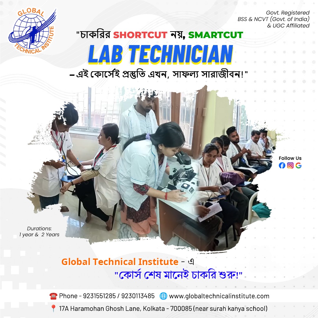 Government-Approved Lab Technician Courses in Kolkata – Full List